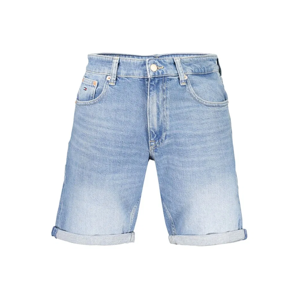Мужские шорты с эффектом стирки Azzurro Cotton Tommy Hilfiger, Blue