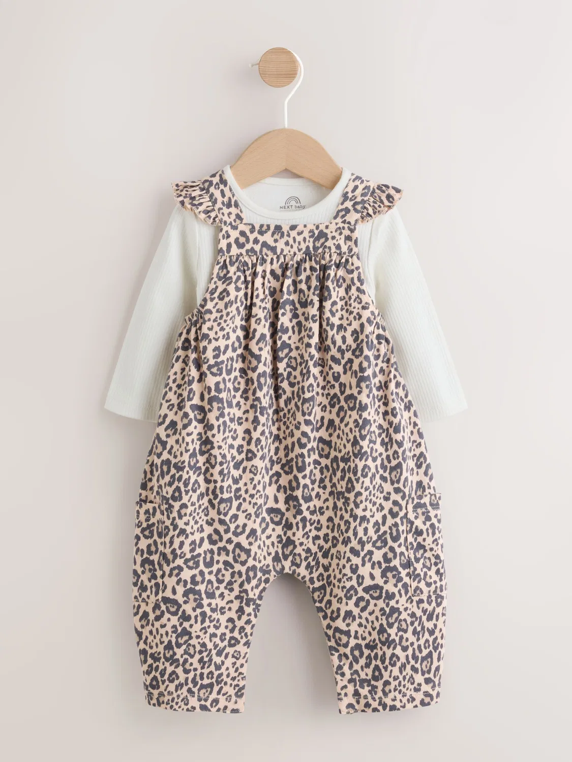 Комбинезон и боди 2 в 1, принт леопард Next, Leopard Print