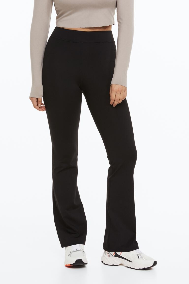

Расклешенные спортивные брюки DryMove H&M, черный