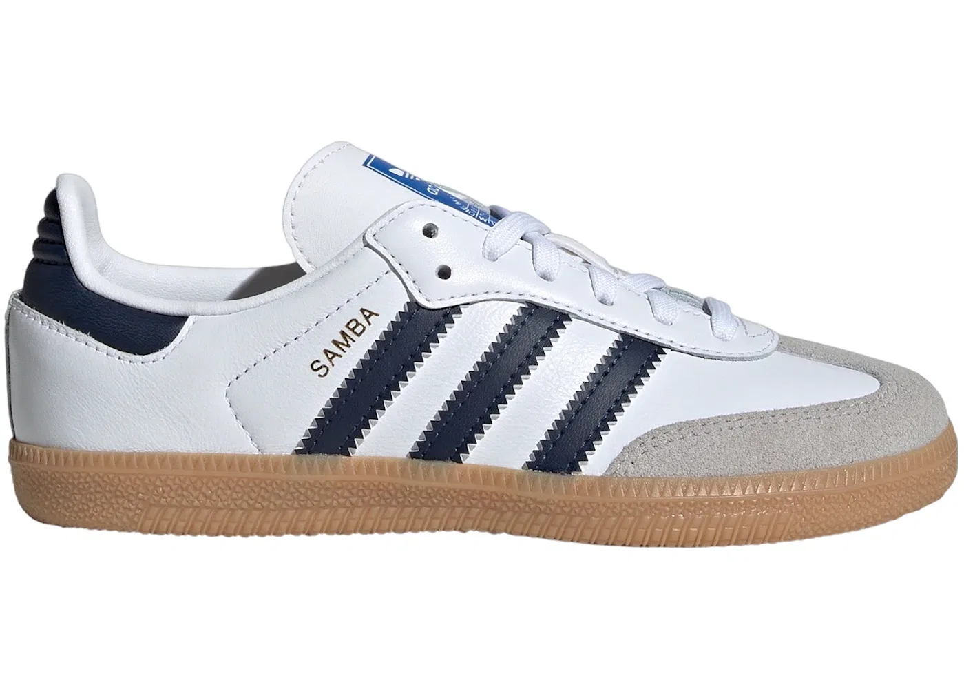 Детские кроссовки Lifestyle Adidas Samba OG, Cloud White/Night Indigo/Gum