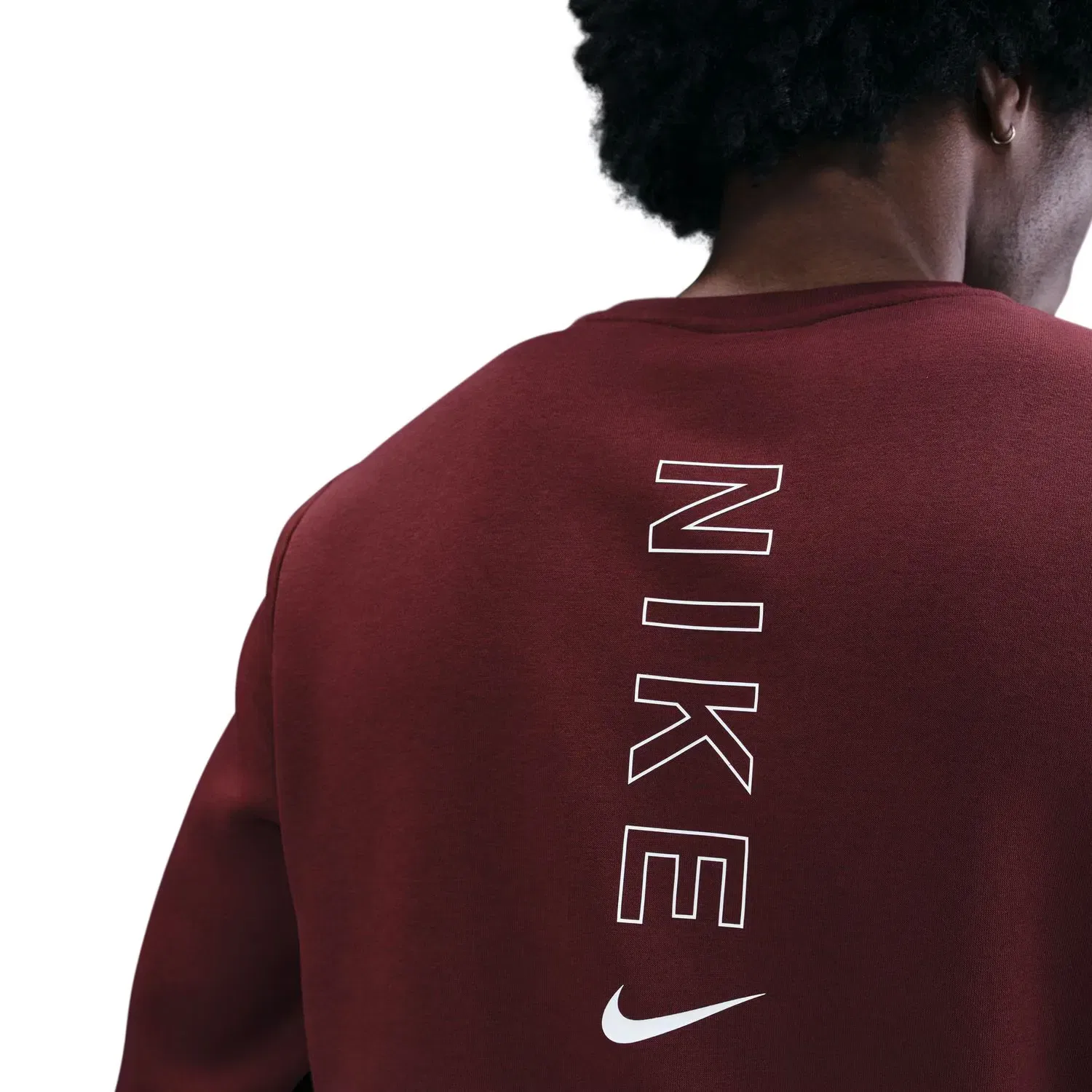 Мужская худи Nike, Цвет Burdeos — фото 4