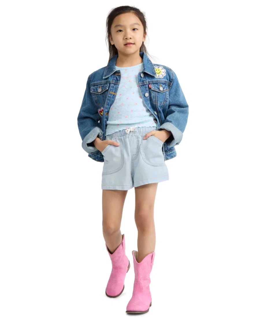 Шорты карго джинсовые с эластичным поясом Parachute Levi's, Light Sugar — фото 2