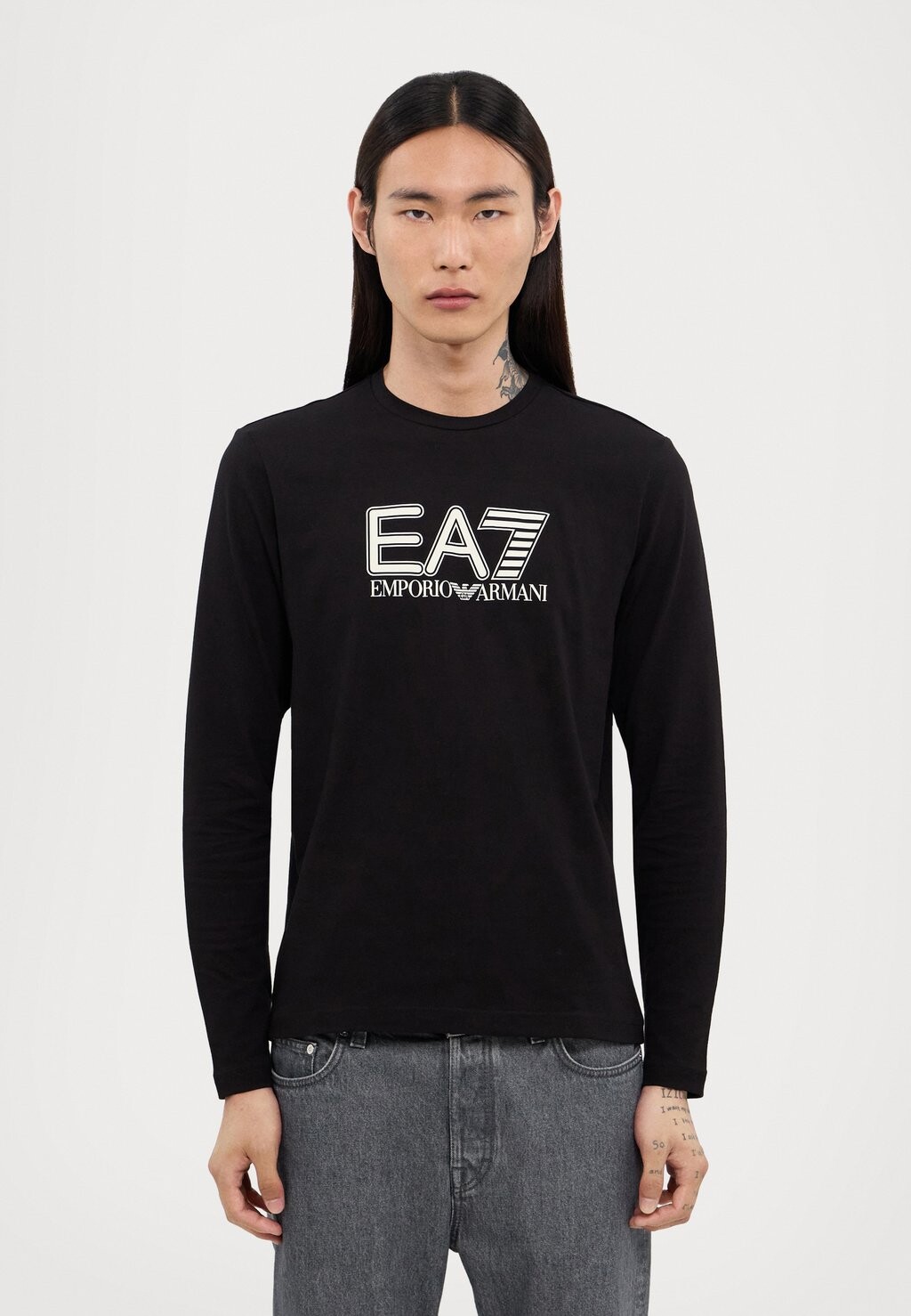

Рубашка с длинным рукавом EA7 Emporio Armani, черный