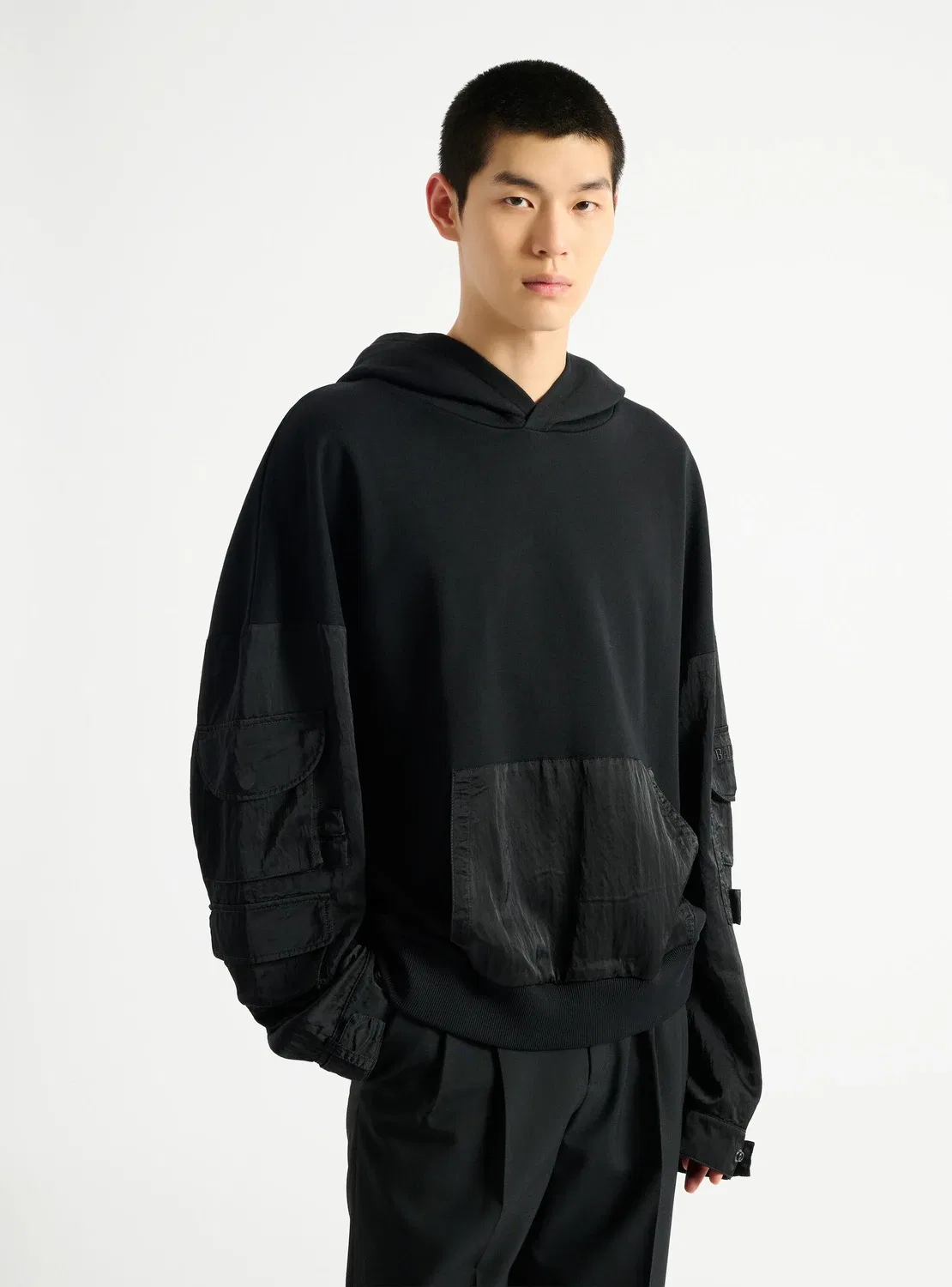Толстовка Balmain Vintage Utility, черный — фото 4