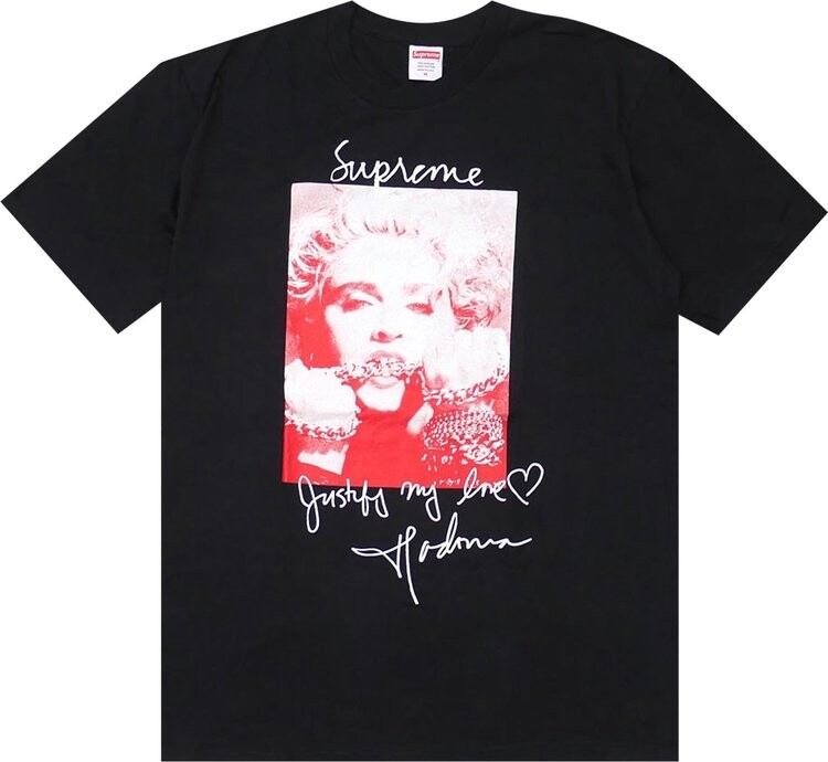 

Футболка Supreme Madonna T-Shirt 'Black', черный