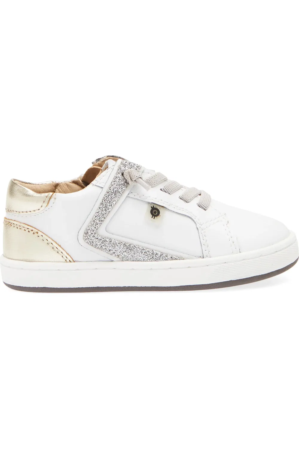 Детские кеды на плоской подошве Sash Runner OLD SOLES, Snow/Gold/Glam Argent — фото 3