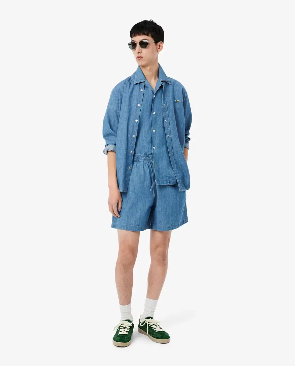 Мужские шорты свободного кроя Lacoste, Azul — фото 4