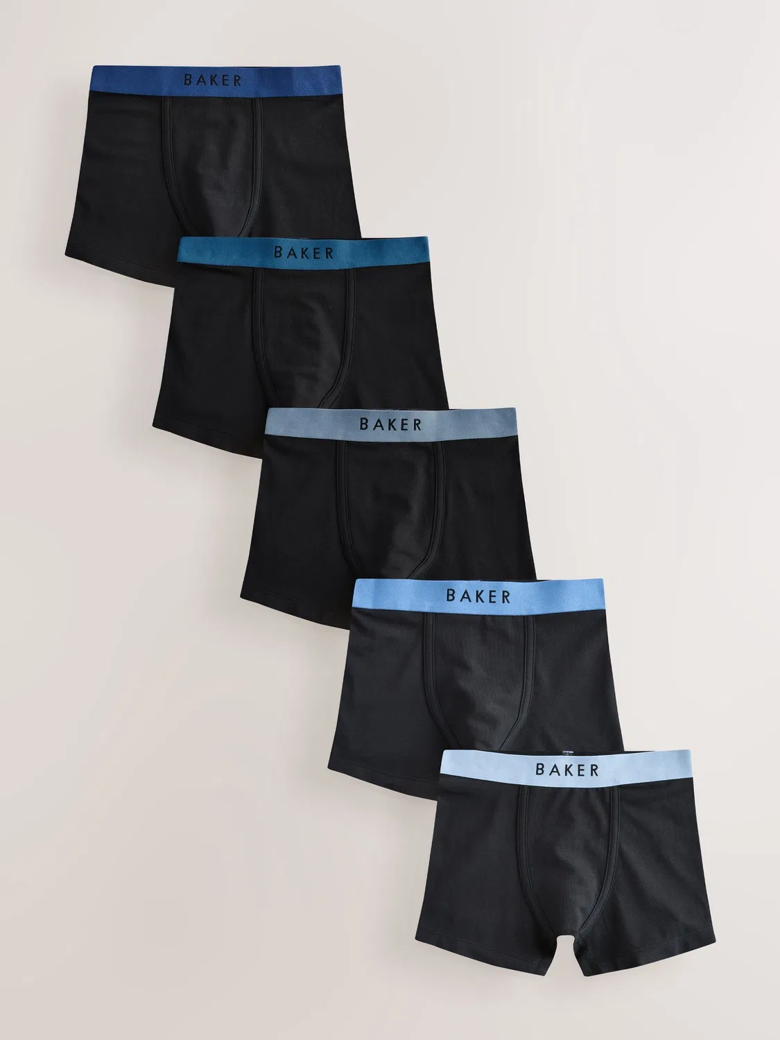 Набор боксеров 5 шт Baker by Ted Baker, черный с синими поясами