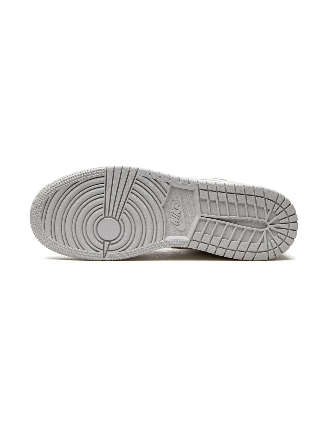 Кроссовки Jordan 1 Mid SE Craft, бежевый/белый/светло-серый — фото 2