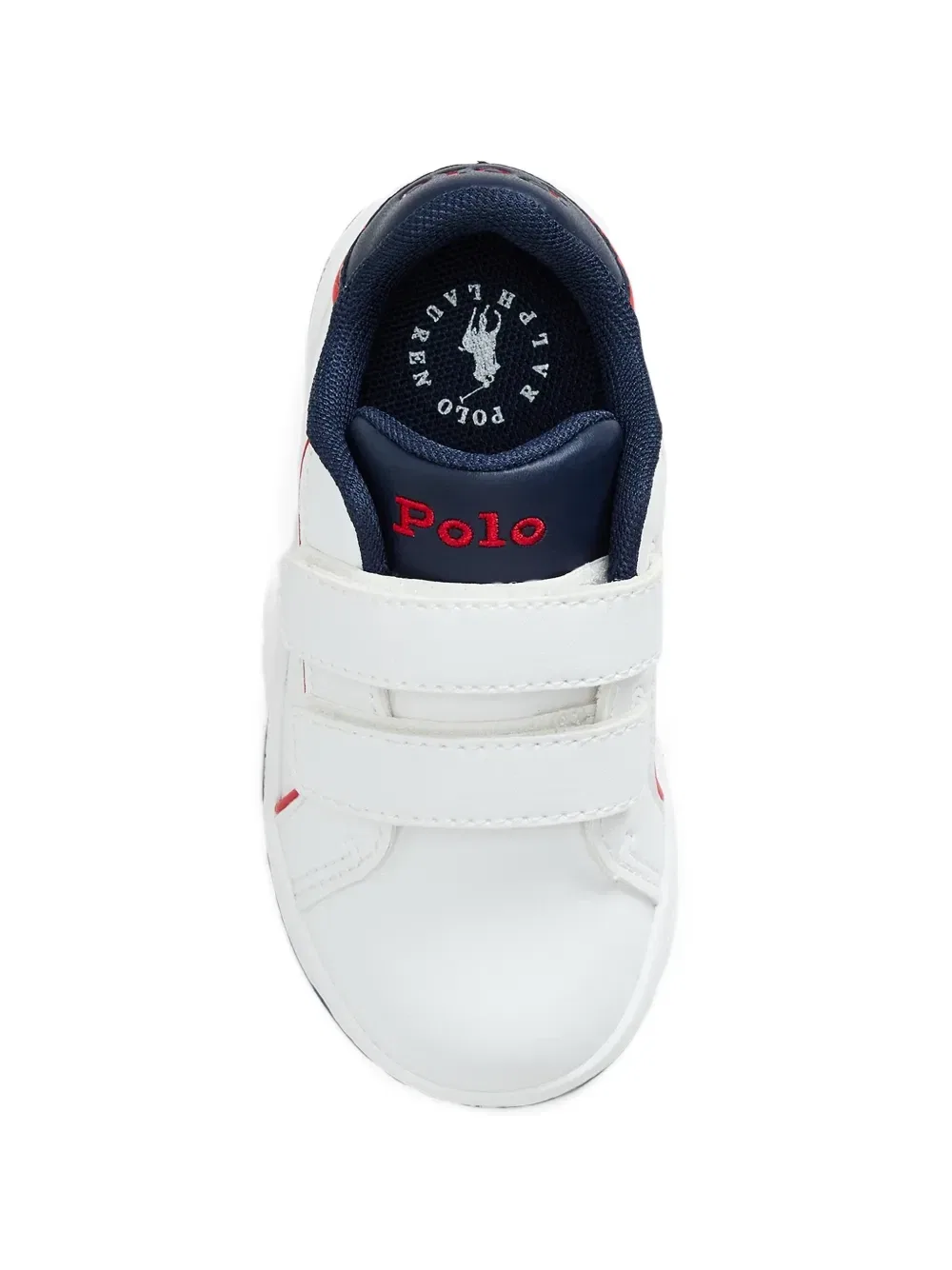 Кроссовки Heritage Court III EZ с вышитым логотипом POLO RALPH LAUREN KIDS, белый — фото 3