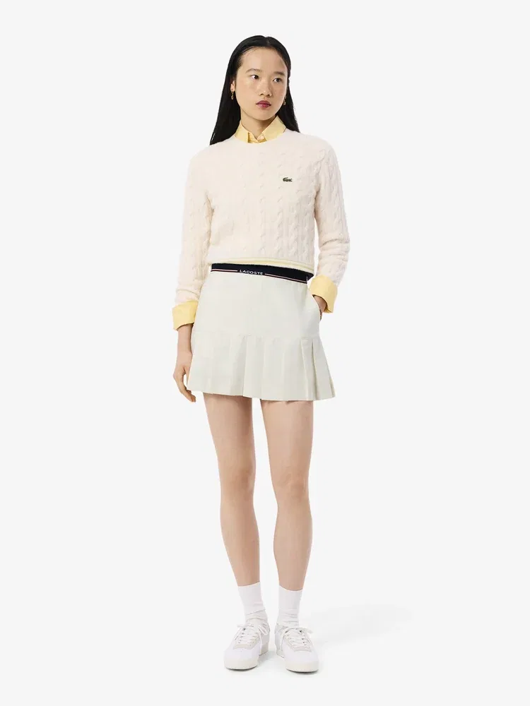 Юбка мини LACOSTE XFJ, плиссированная, с логотипом