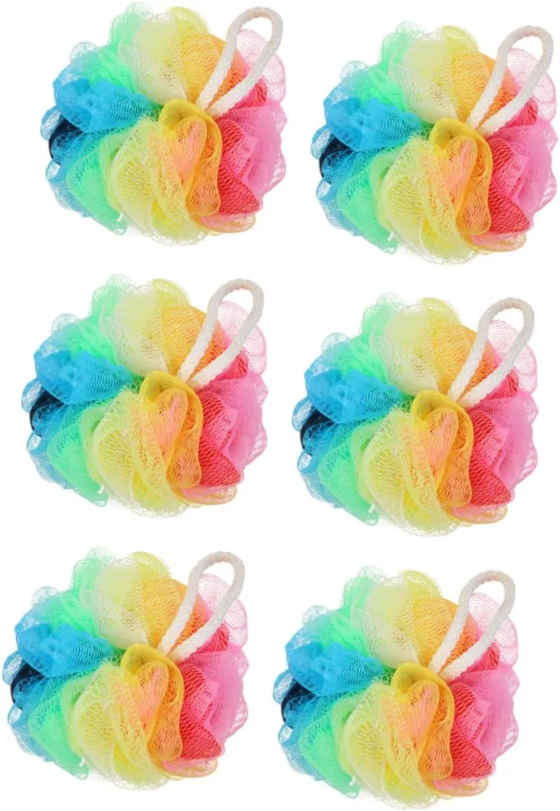 Мочалка для душа Colour Gradient, IWOWHERO, 6 шт, 310 г, Colourful