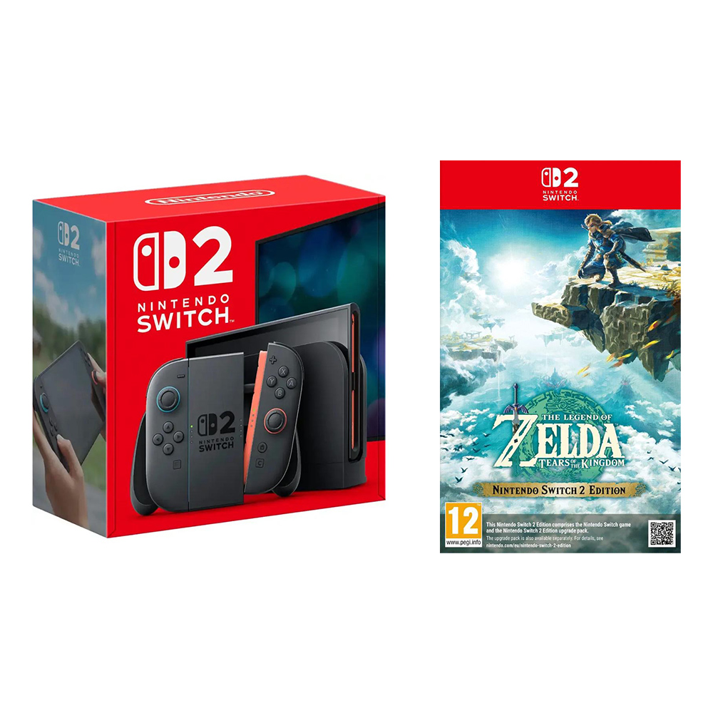 

Игровая консоль Nintendo Switch 2 + видеоигра The Legend of Zelda: Tears of the Kingdom, черный