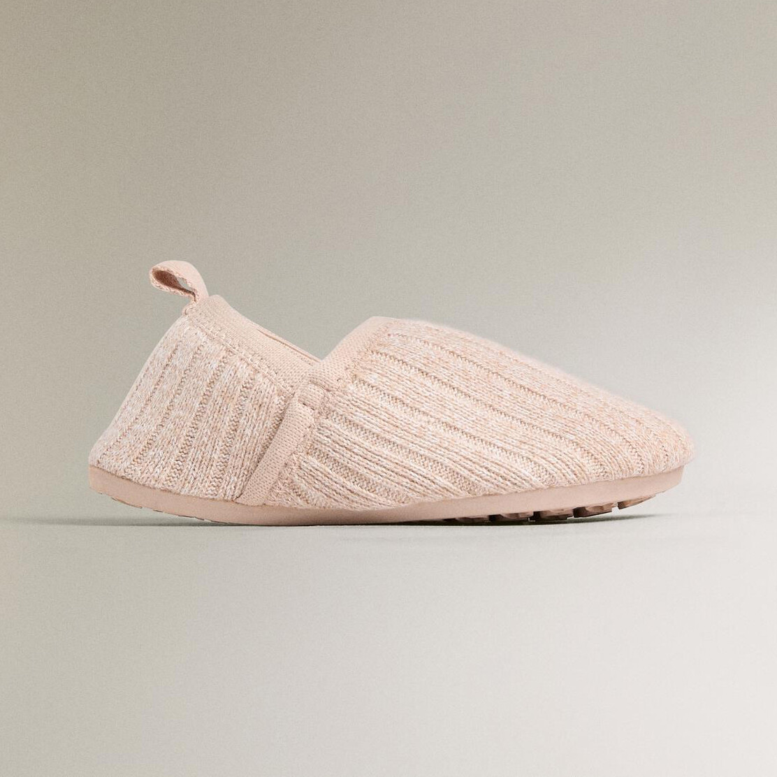 

Детские тапочки Zara Home Cotton Babouche, бежево-розовый