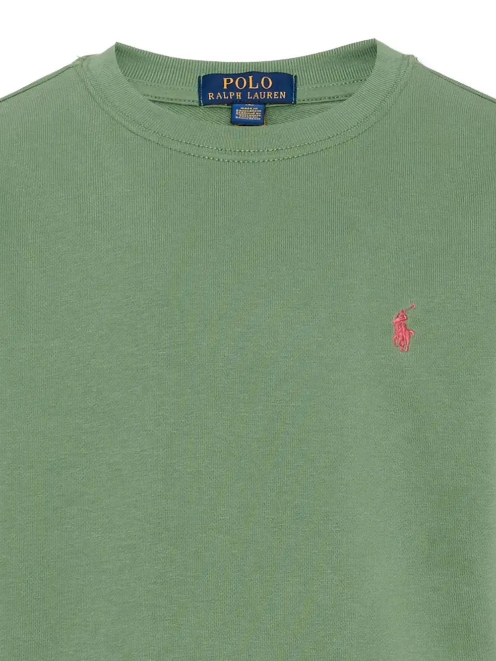 Свитер с вышивкой пони Polo Ralph Lauren Kids, зеленый — фото 3
