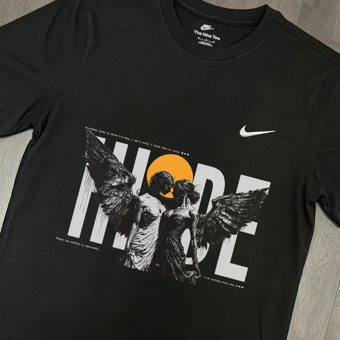 Футболка Nike Sportswear с вышитым логотипом, черная — фото 4