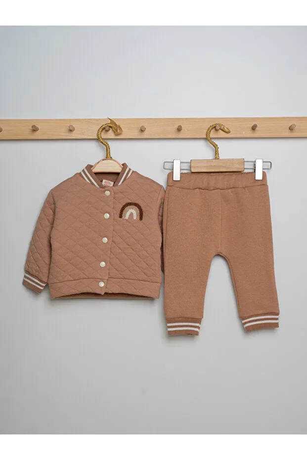 Детский комплект для девочек хлопковый Rise Raba, Beige