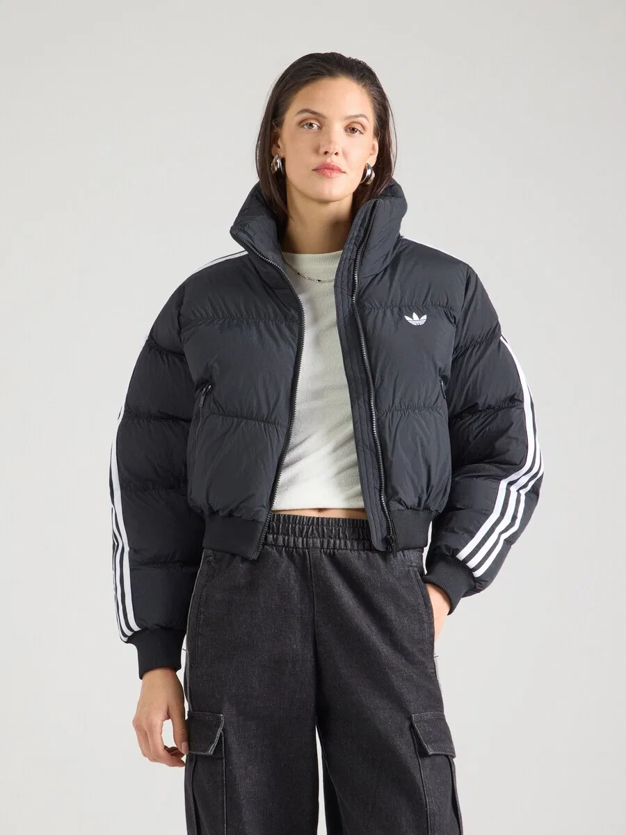 Зимняя куртка ADIDAS ORIGINALS 'Adicolor JKT' черного цвета — фото 2