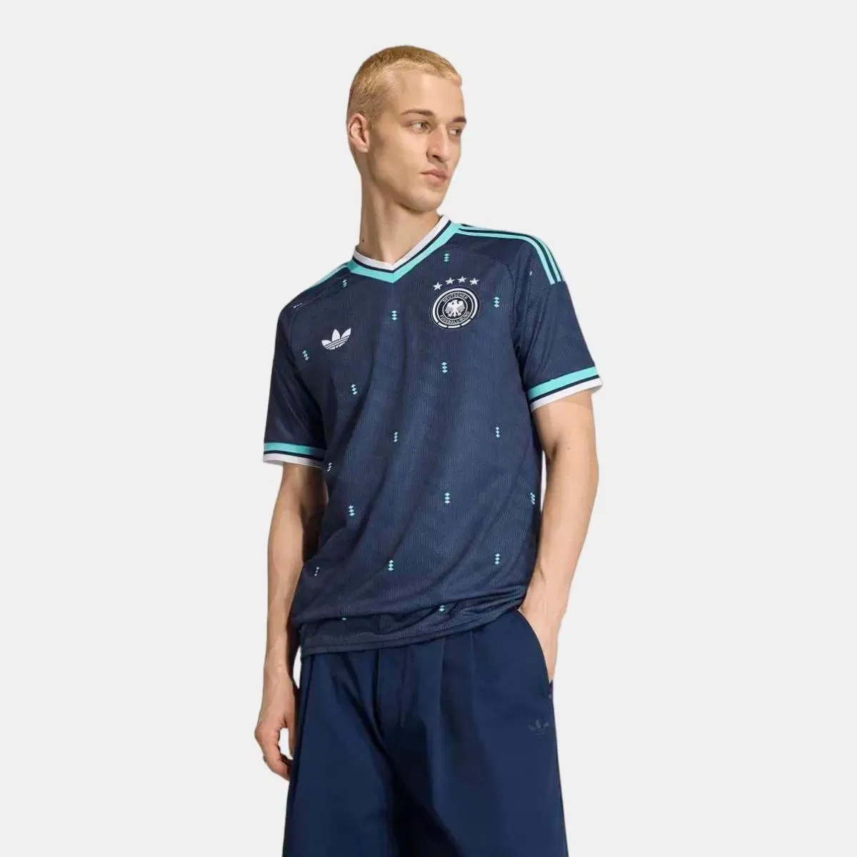 Мужская футболка с длинным рукавом Alemania Mundial 2026 adidas, Azul Marino