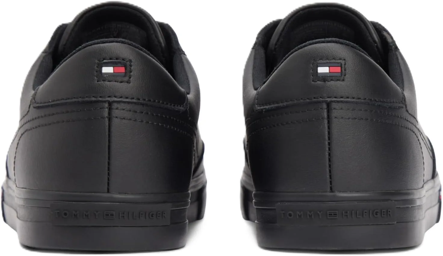 Мужские низкие кеды Tommy Hilfiger Vulc Core RWB с длинными шнурками LTH Fm0fm05814, черный — фото 3