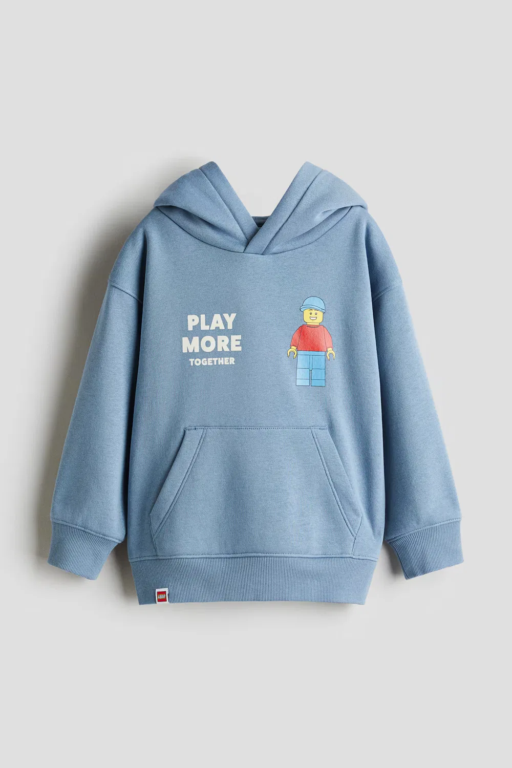 Худи с принтом H&M, Helles Mattblau/Lego