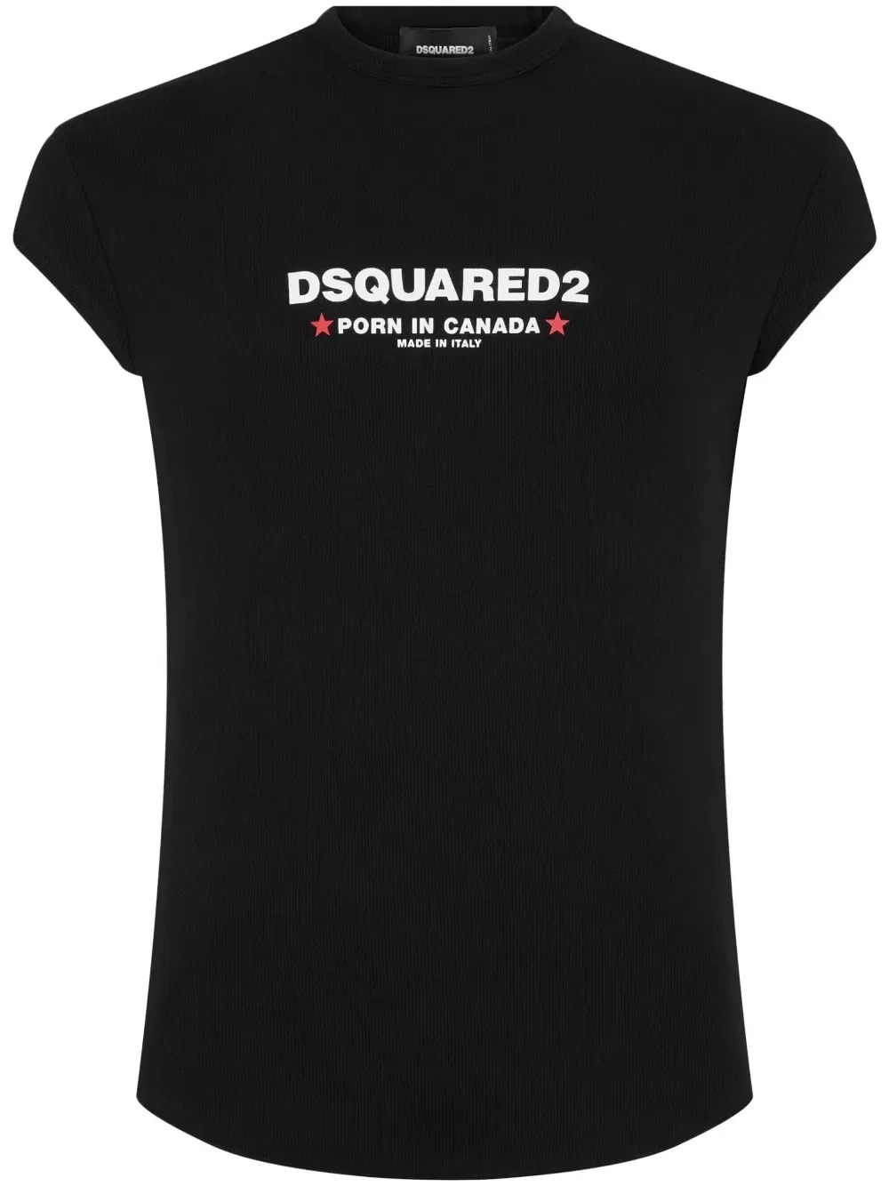 Футболка из хлопка с логотипом Dsquared2, черный