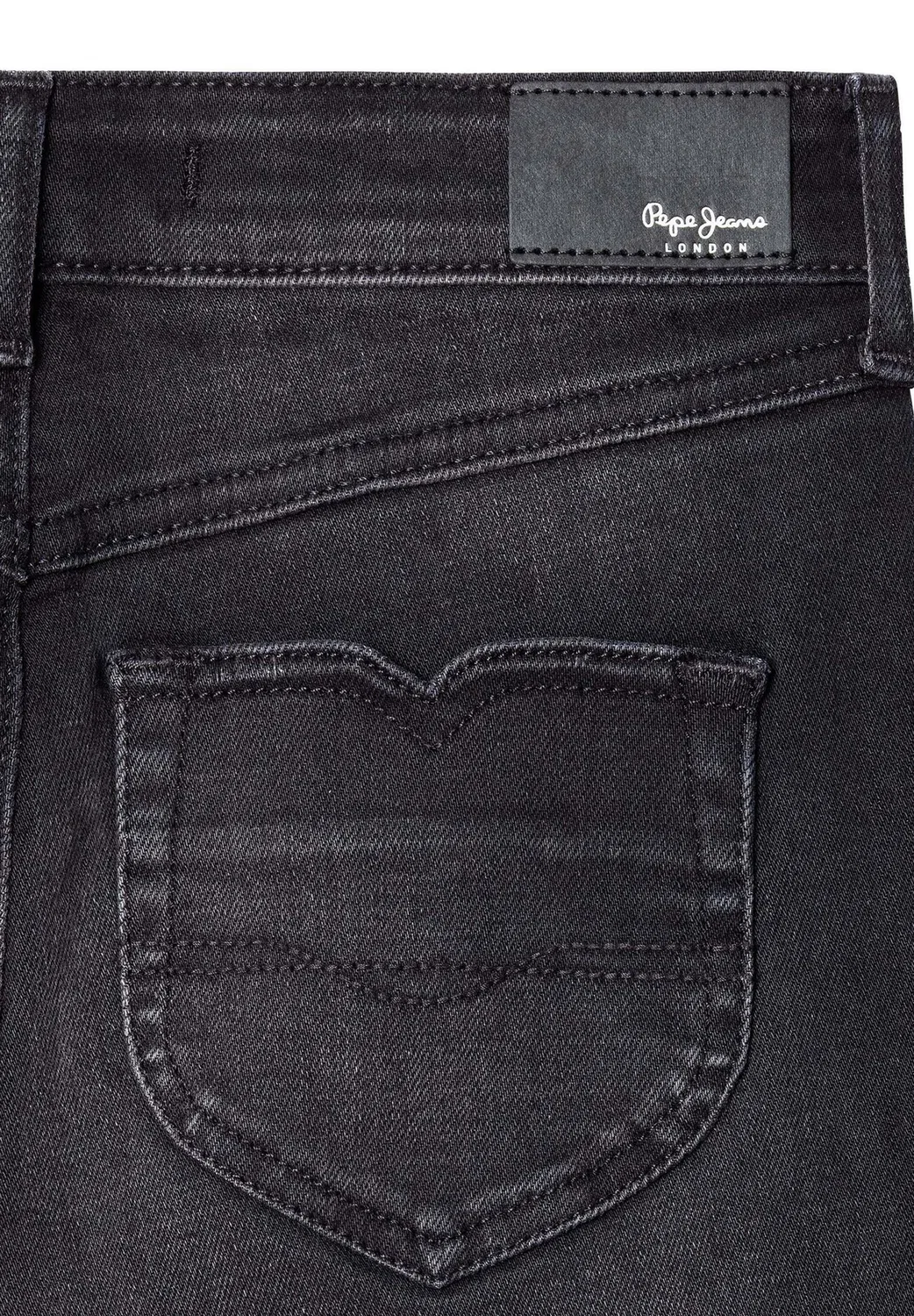 Узкие джинсы Willa выцветшего черного цвета - джинсы-клеш Pepe Jeans, Denim — фото 4