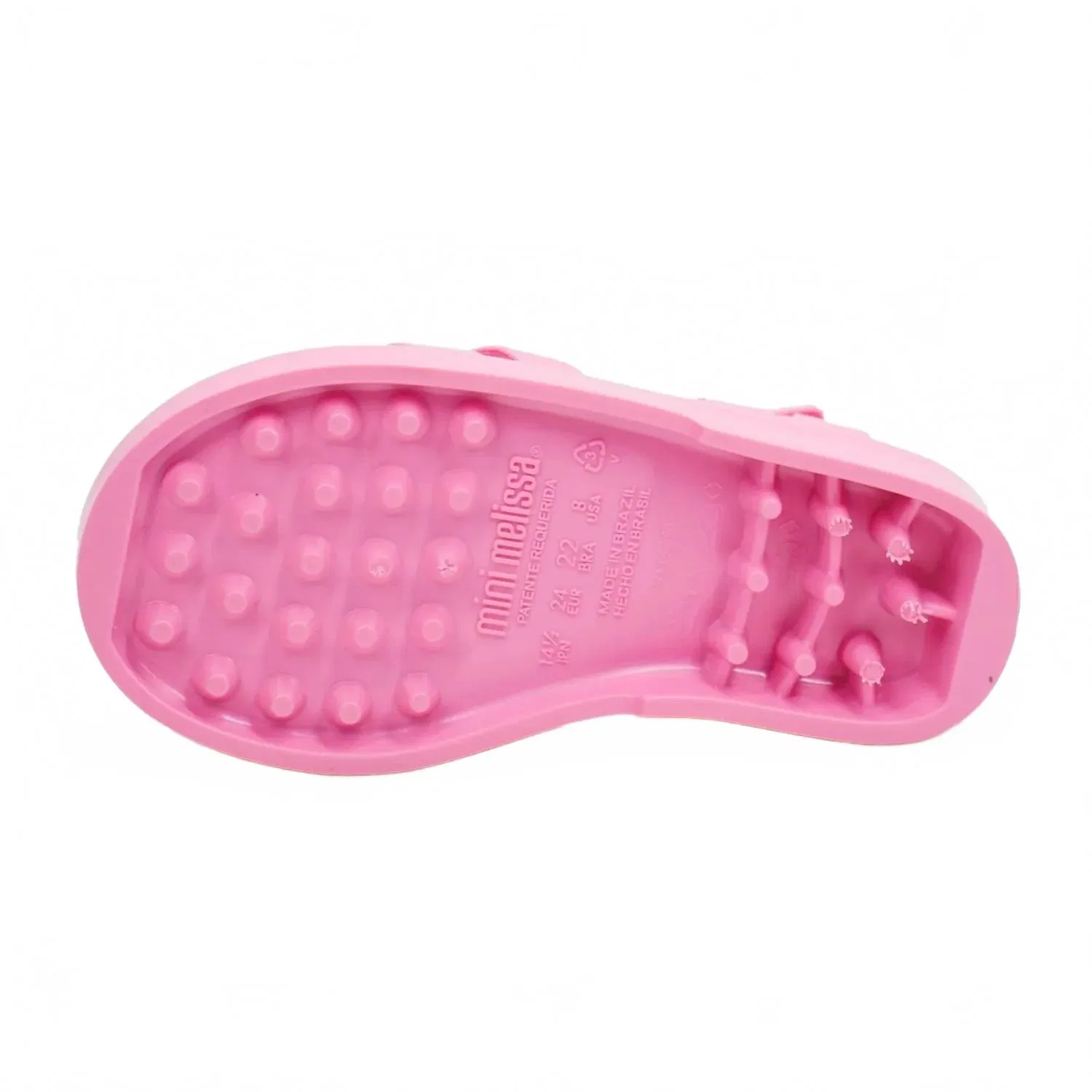 Детские сандалии для девочек с регулируемой застежкой Possession Mini Melissa, розовый — фото 4