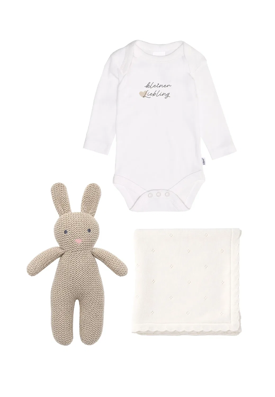 Baby-Geschenkset kleiner Liebling унисекс - боди Liliput, Weiss-Beige — фото 2