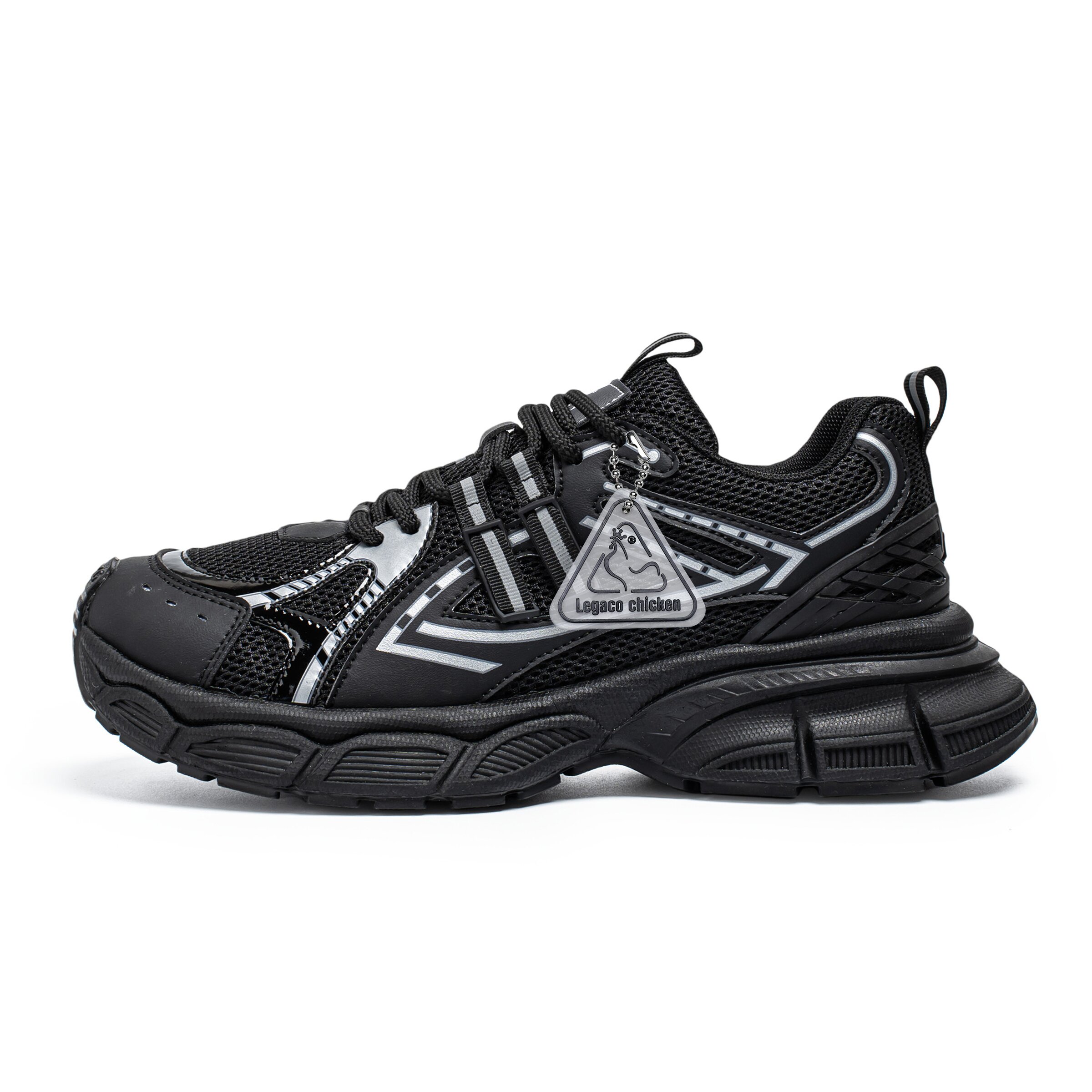 

Legaco Chicken Амортизирующие низкие массивные кроссовки мужские черные, цвет Black