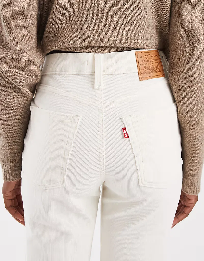 Джинсы Levi's с расклешенными штанинами, белые — фото 4