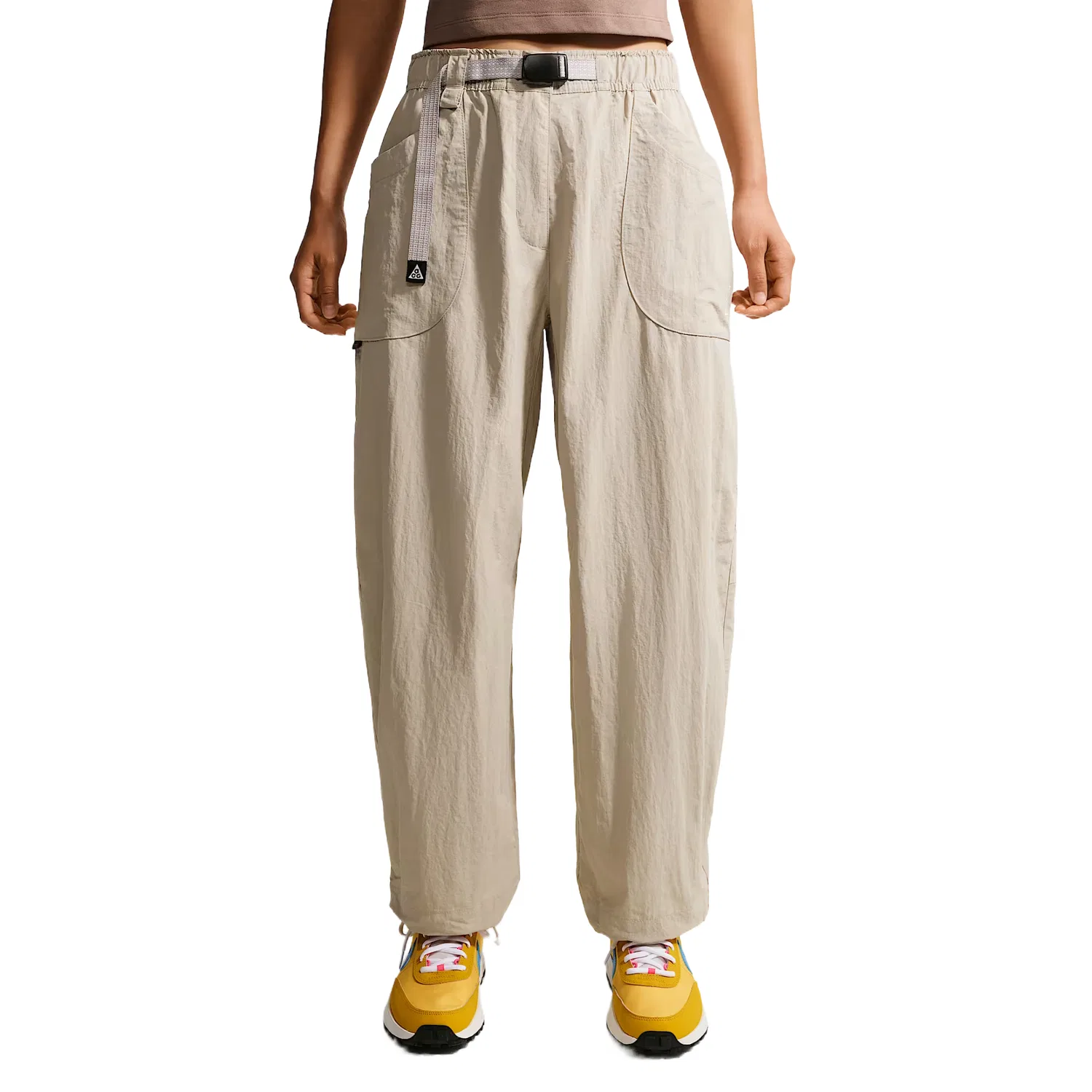 Повседневные брюки ACG, прямые, Nike, Milk White II/Light Earth Brown/Mountain White
