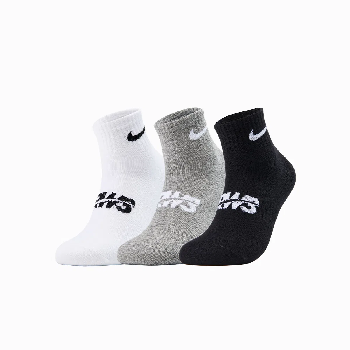 Носки Nike, 3 Brand, Combo Set, Bright White 6 Pack — фото 3