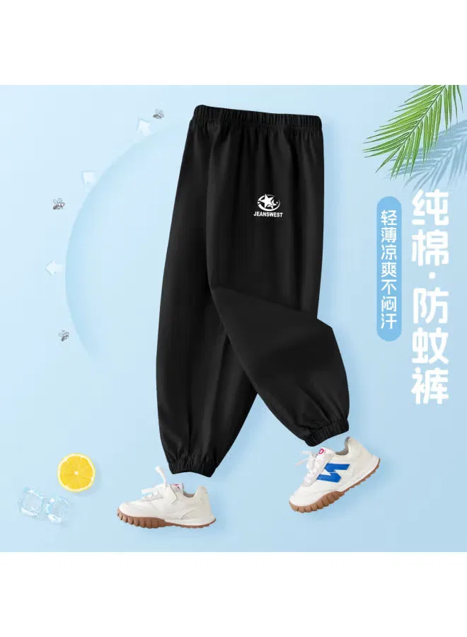 Штаны с принтом для мальчиков мягкие хлопковые Jeanswest, черный — фото 2