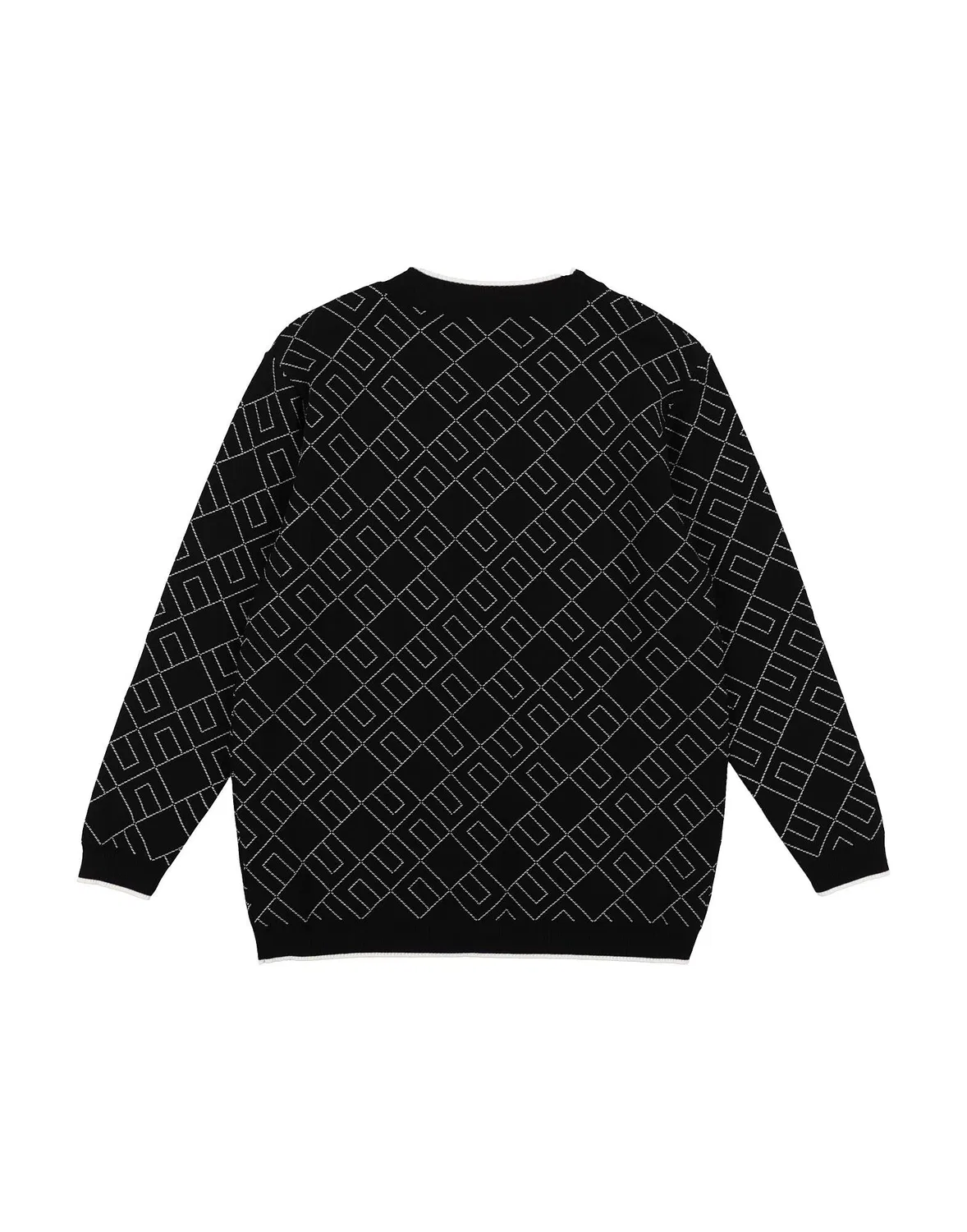 Кардиган с жаккардовым узором с логотипом Elisabetta Franchi, черный — фото 2