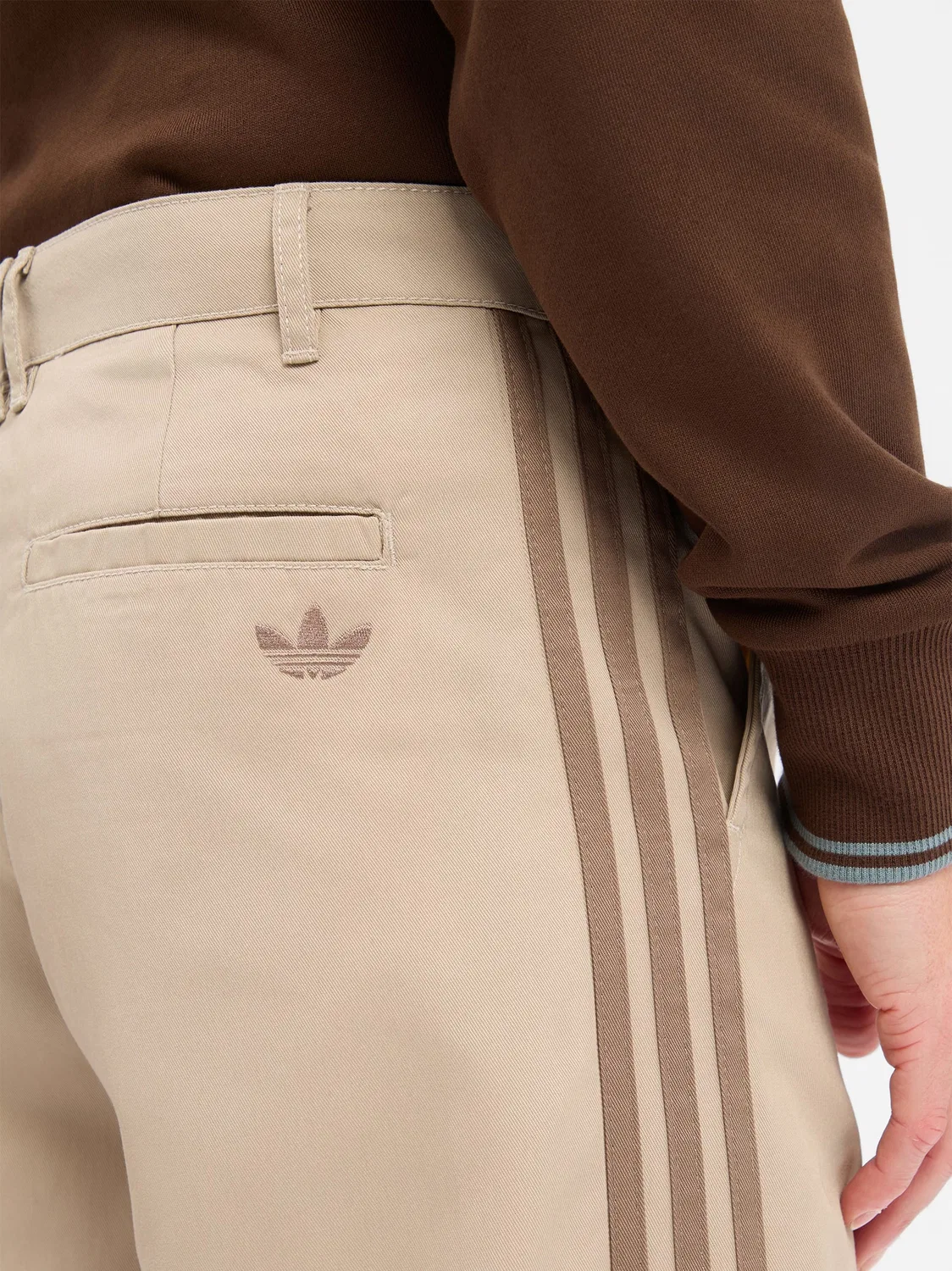 Брюки меланжевые Adidas Originals, серый — фото 2