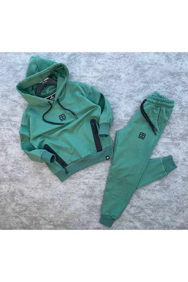 Детский комплект из двух предметов с капюшоном Lav Mer Kids, Green — фото 2