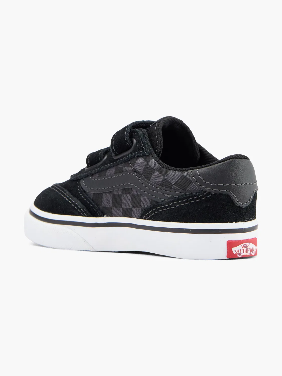 Кроссовки для мальчиков с клетчатым узором Brooklyn LS Vans, черный — фото 3