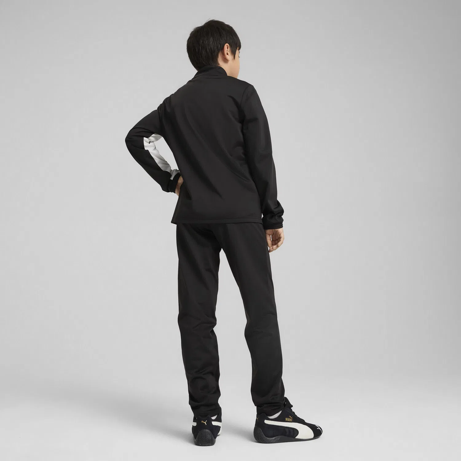 Детский спортивный костюм с высоким воротником Poly Baseball Puma, Schwarz Stadtgrun — фото 3