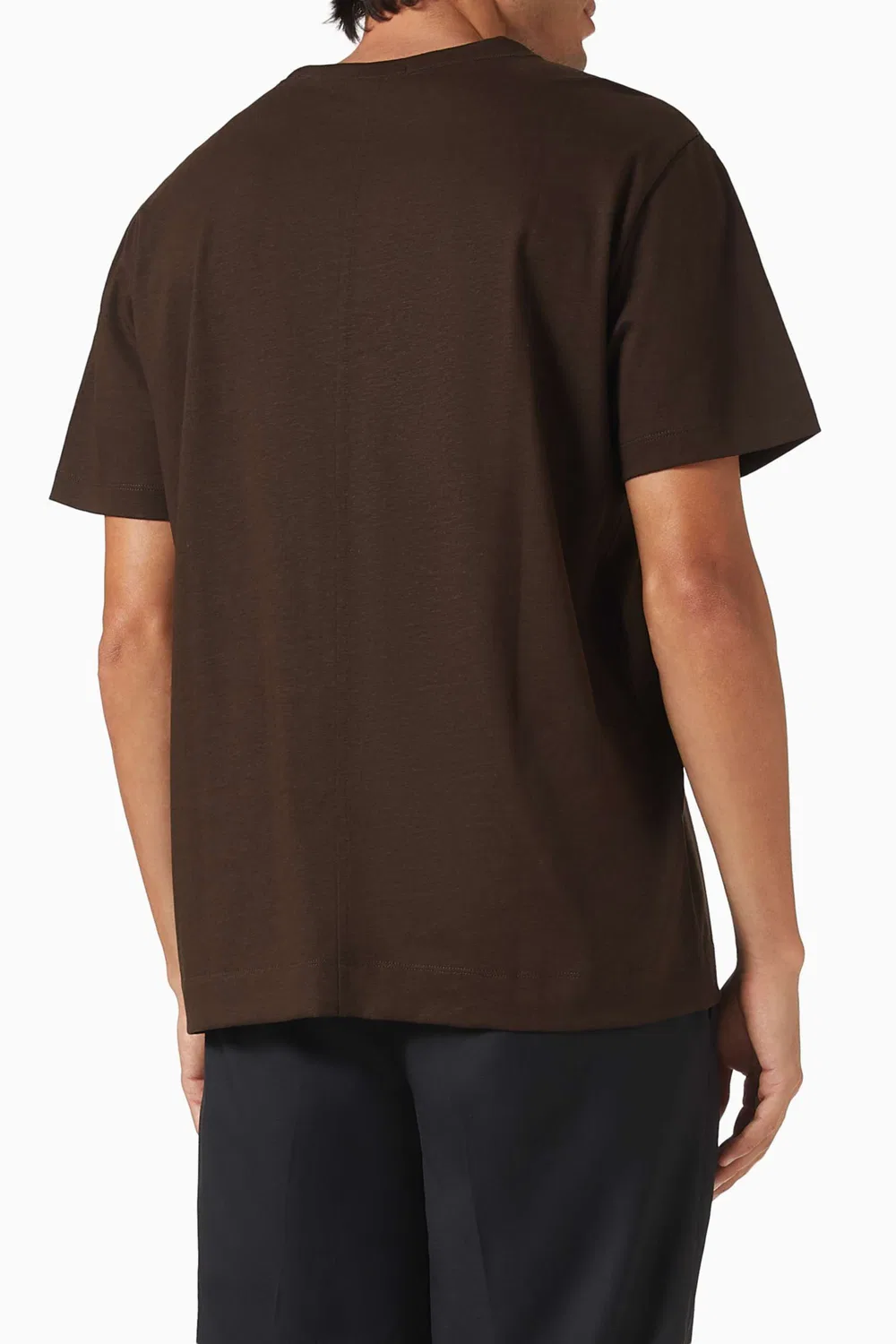 Футболка с коротким рукавом Crewneck T-shirt Calvin Klein, коричневый — фото 3