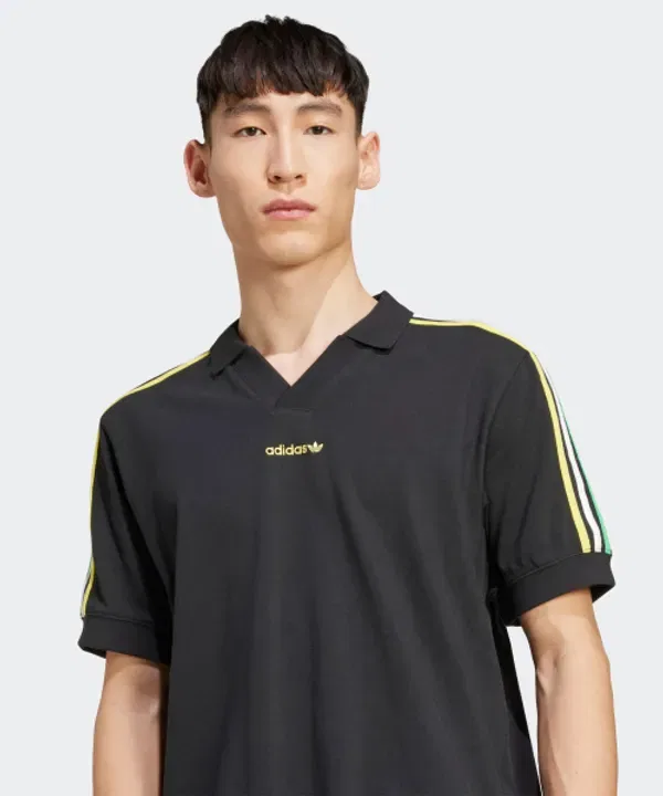 Поло-рубашка Adidas, черный — фото 4