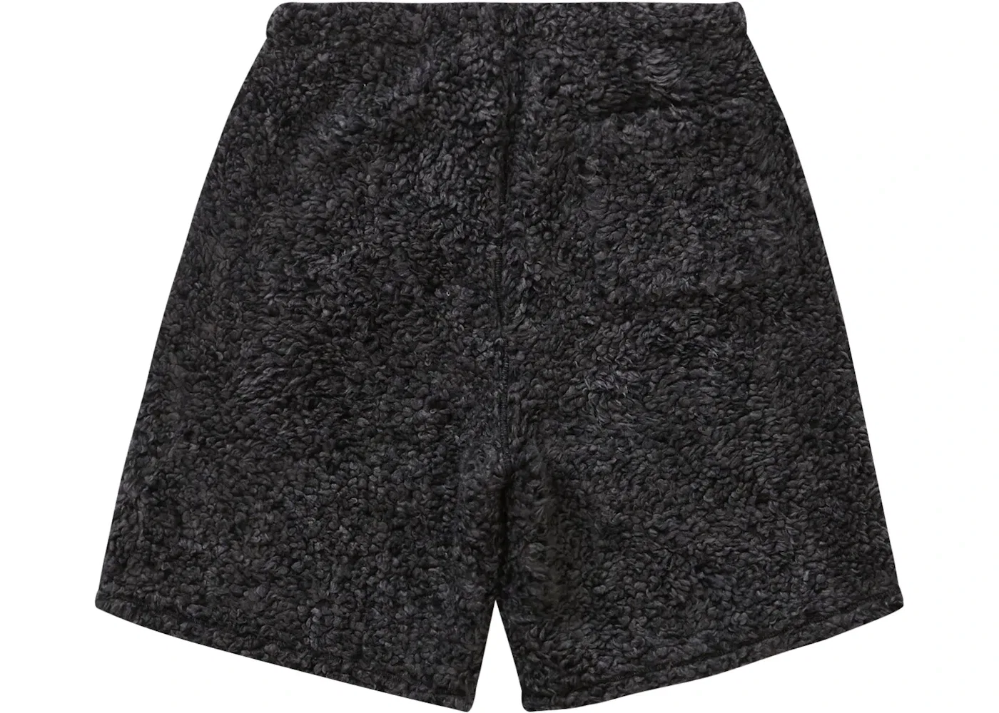 Мужские шорты из высокого флиса Supreme The North Face High Pile Fleece Short, Black — фото 2
