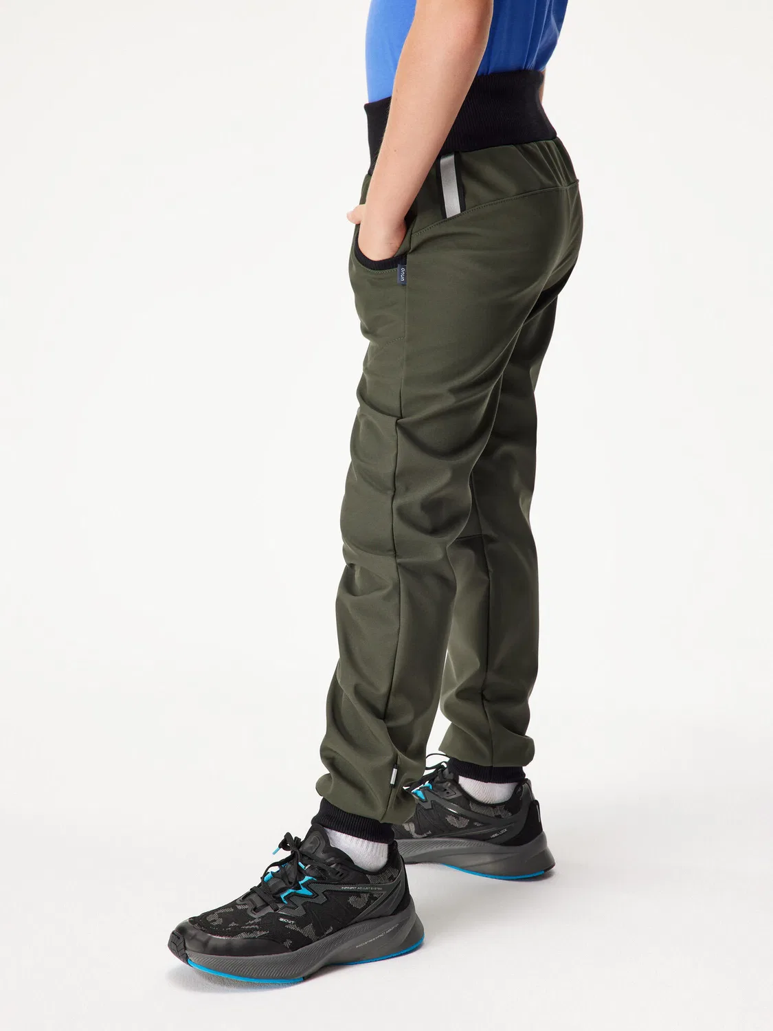 Детские утепленные брюки из софтшелла с флисом Street Unuo, Khaki — фото 2