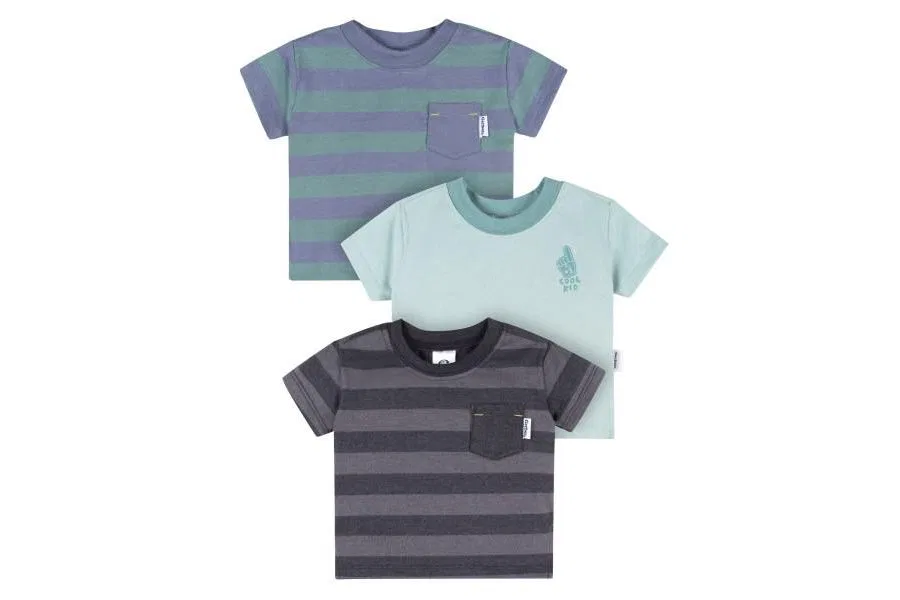 Комплект футболок с коротким рукавом, 3 шт Gerber, Stripes