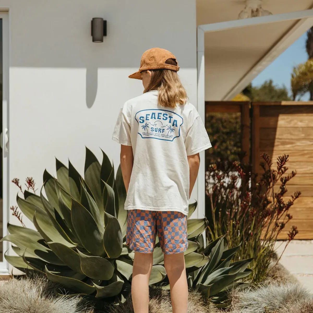Детская футболка с принтом Tropics T-Shirt Seaesta Surf, White Wash — фото 2