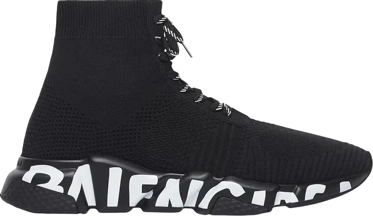 

Кроссовки Balenciaga Speed Lace-Up Sneaker Graffiti - Black, черный