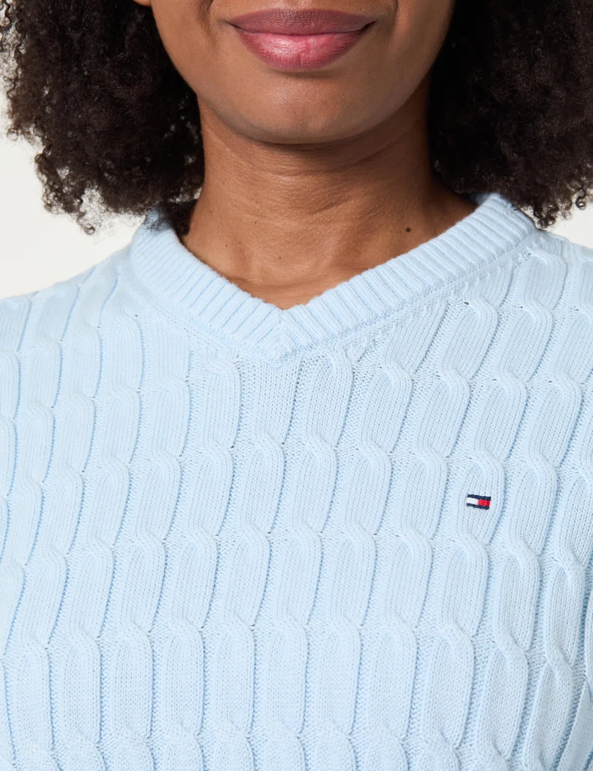 Женский пуловер с v-образным вырезом Tommy Hilfiger, Keepsake Blue — фото 2