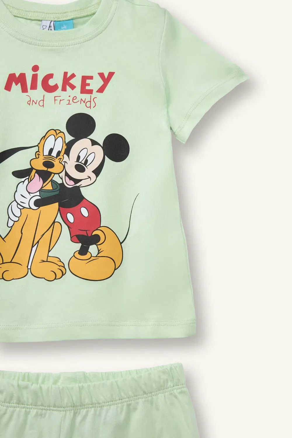 Пижама вязаная с принтом Mickey & Minnie Defacto, зеленый — фото 2