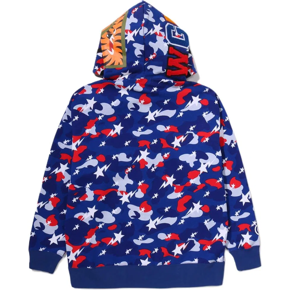 Детский свитшот с капюшоном, прямой крой, FW26, A BATHING APE, Blue — фото 3