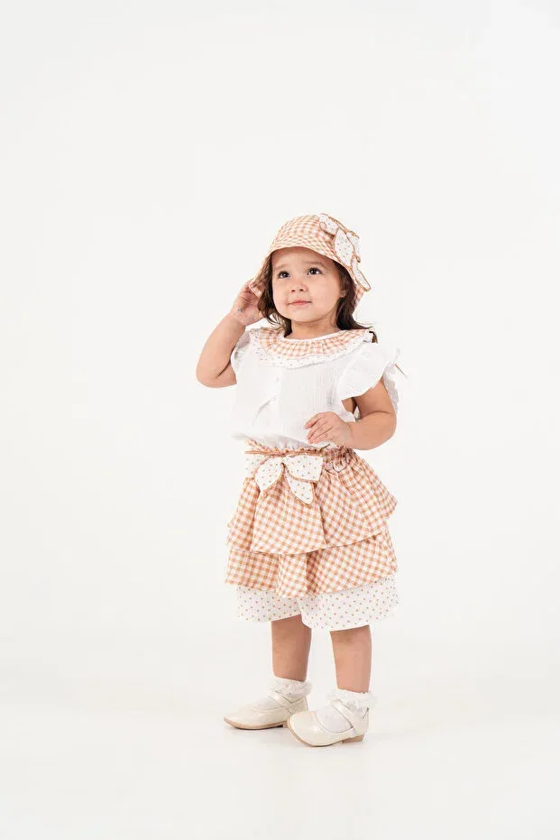 Детский комплект для девочек с принтом Glam Jnf Kids, Orange